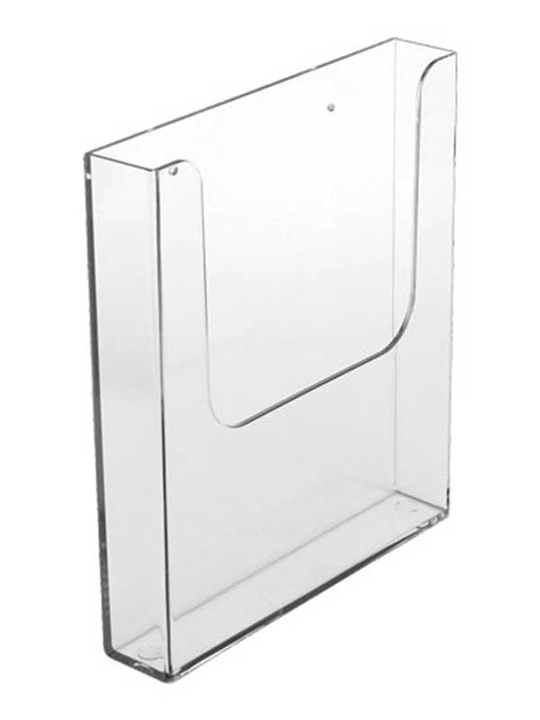 wall fixing/wall mounted 3D Displays DL/Trifold Acrylic/Perspex ® multi leaflet/brochure dispenser/holder 5 pockets 
